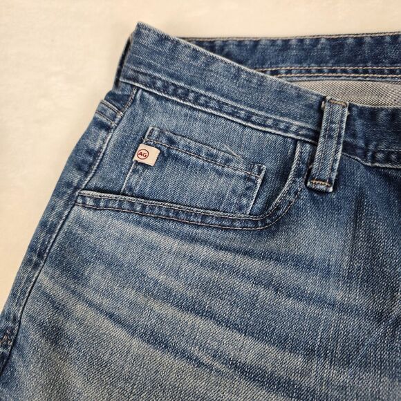 AG Adriano Goldschmied Men’s Blue Denim Jeans  Size 32 Slim Straight Fit 1783LED - Picture 4 of 11